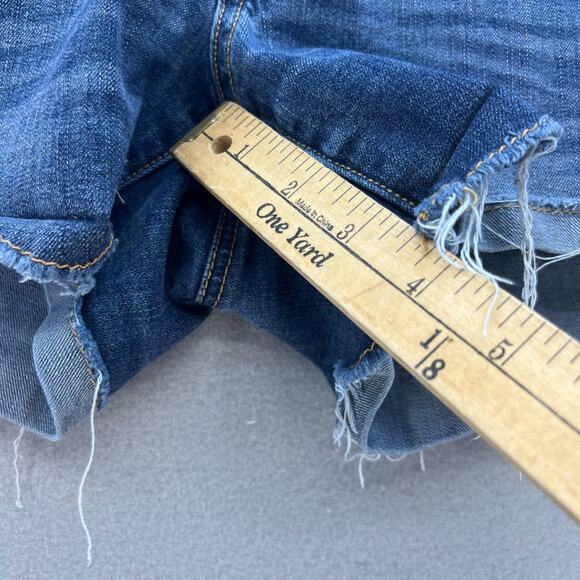 American Eagle Women's Denim Shortie Shorts Size 6 Super Stretch Summer Basics - Picture 5 of 15